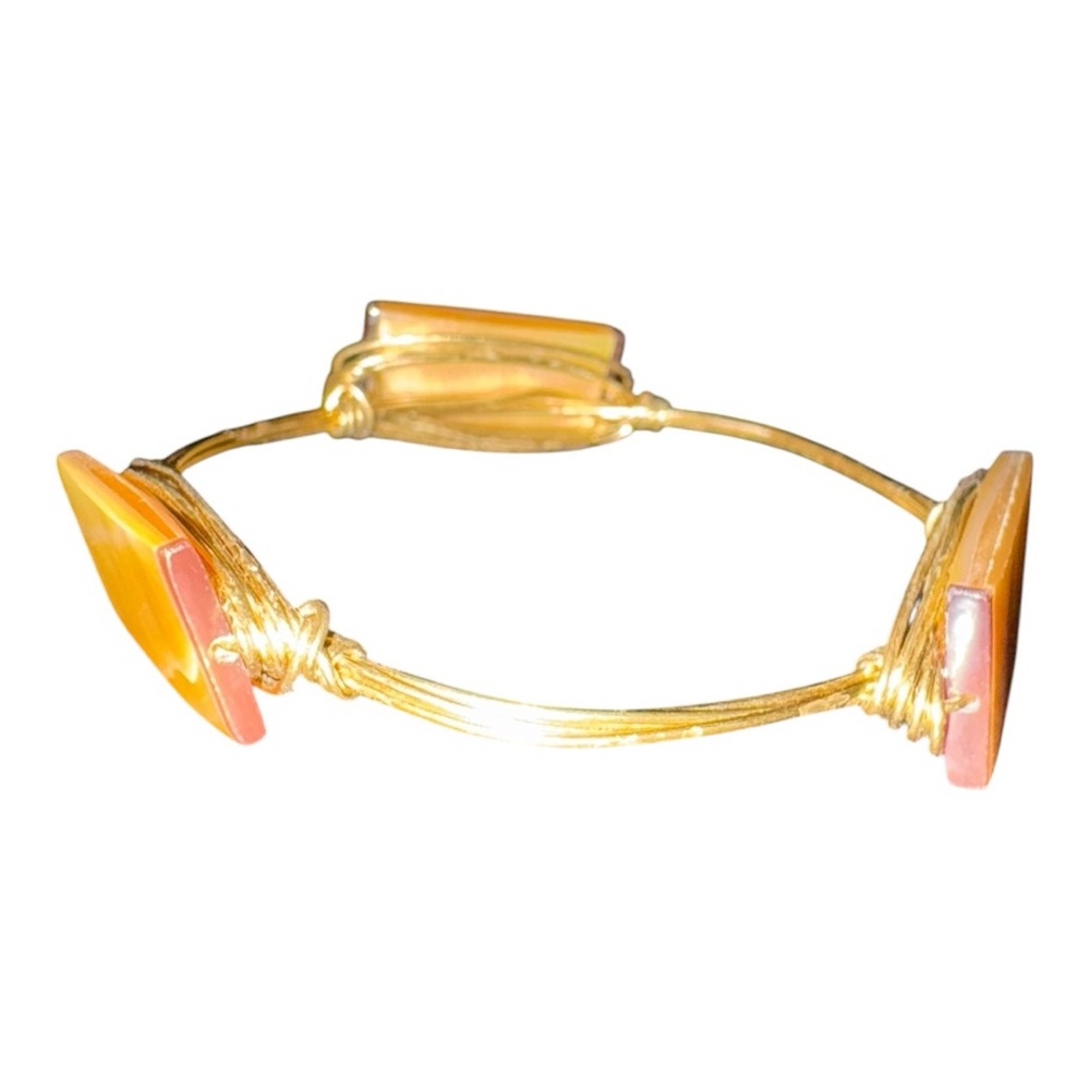 Handcrafted Wire-Wrapped Bracelet Rectangular She… - image 3